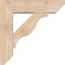Ekena Millwork Funston Slat Smooth Bracket w/ Offset Brace, Douglas Fir, 5 1/2"W x 18"D x 18"H BKT0604X18X18FST06SDF - alternate 4